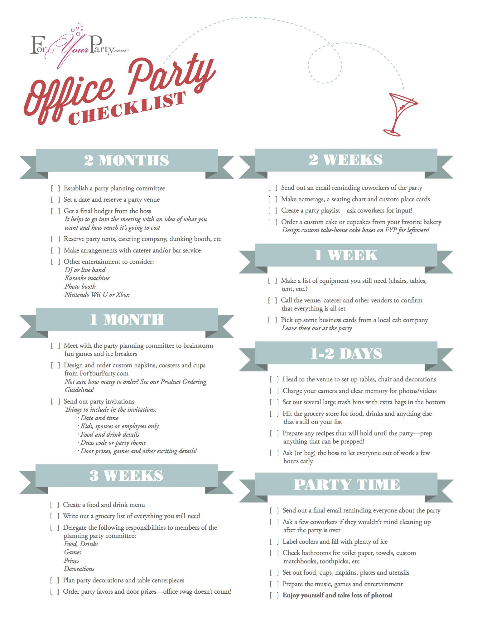 Company Holiday Party Ideas On A Budget
 Plan your office holiday party right with our checklist