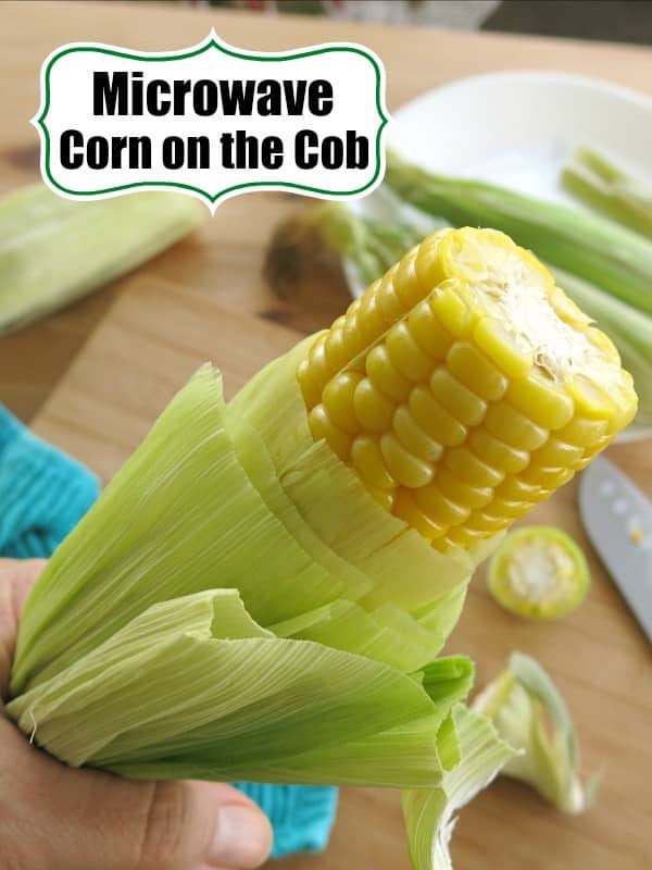 Corn On Cob In Microwave
 Microwave Corn on the Cob in Husk No Messy Silk The