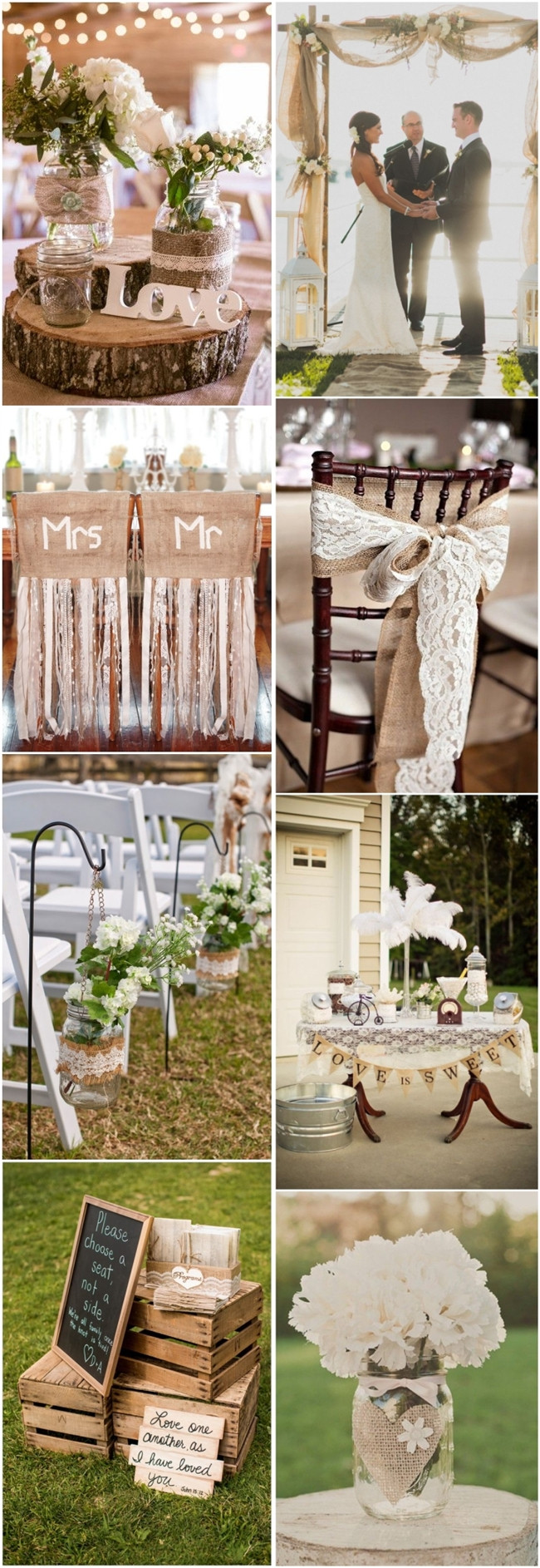 Country Themed Wedding Favors
 45 Chic Rustic Burlap & Lace Wedding Ideas and Inspiration