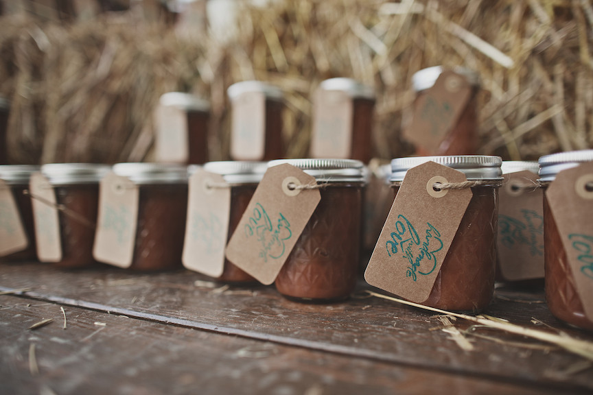 Country Themed Wedding Favors
 Farm Wedding With Blue Color Theme Rustic Wedding Chic