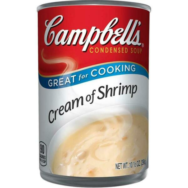 Cream Of Shrimp Soup
 Campbell s Condensed Soup Cream of Shrimp for sale online