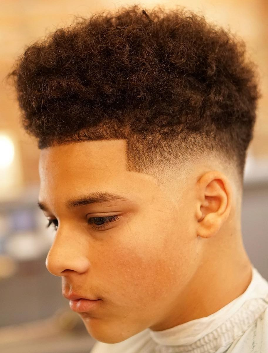 Curly Hair Fade Haircuts
 Fade Haircuts For Black Men