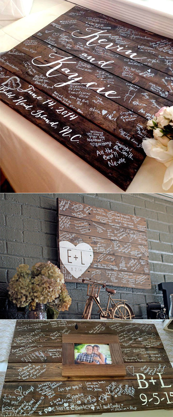Custom Wedding Guest Book Ideas
 20 Must See Non Traditional Wedding Guest Book
