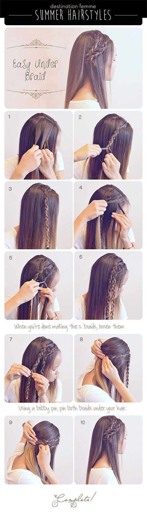Cute And Easy Step By Step Hairstyles
 12 Easy Step By Step Summer Hairstyle Tutorials For