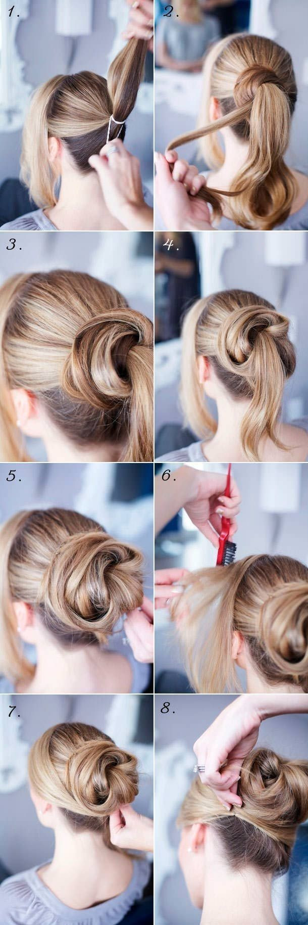 Cute And Easy Step By Step Hairstyles
 14 Easy Step by Step Updo Hairstyles Tutorials Pretty