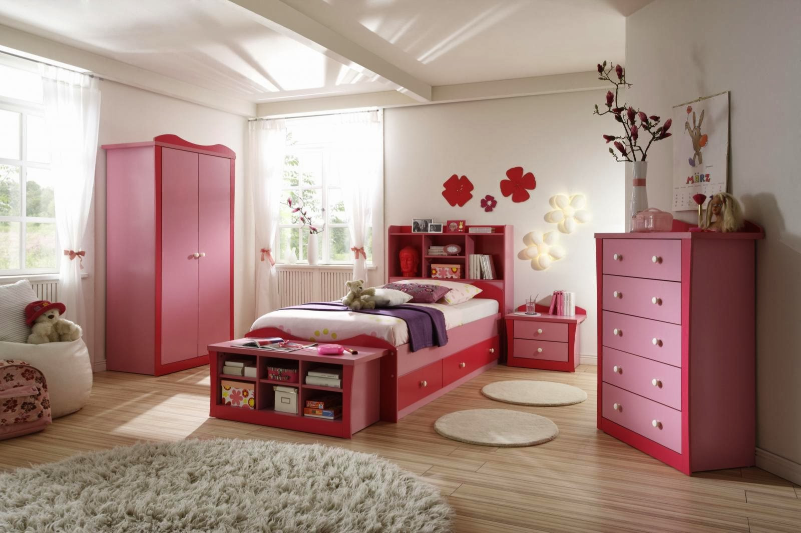 Cute Girl Bedroom Ideas
 Home Decorating Interior Design Ideas Pink Bedding for a