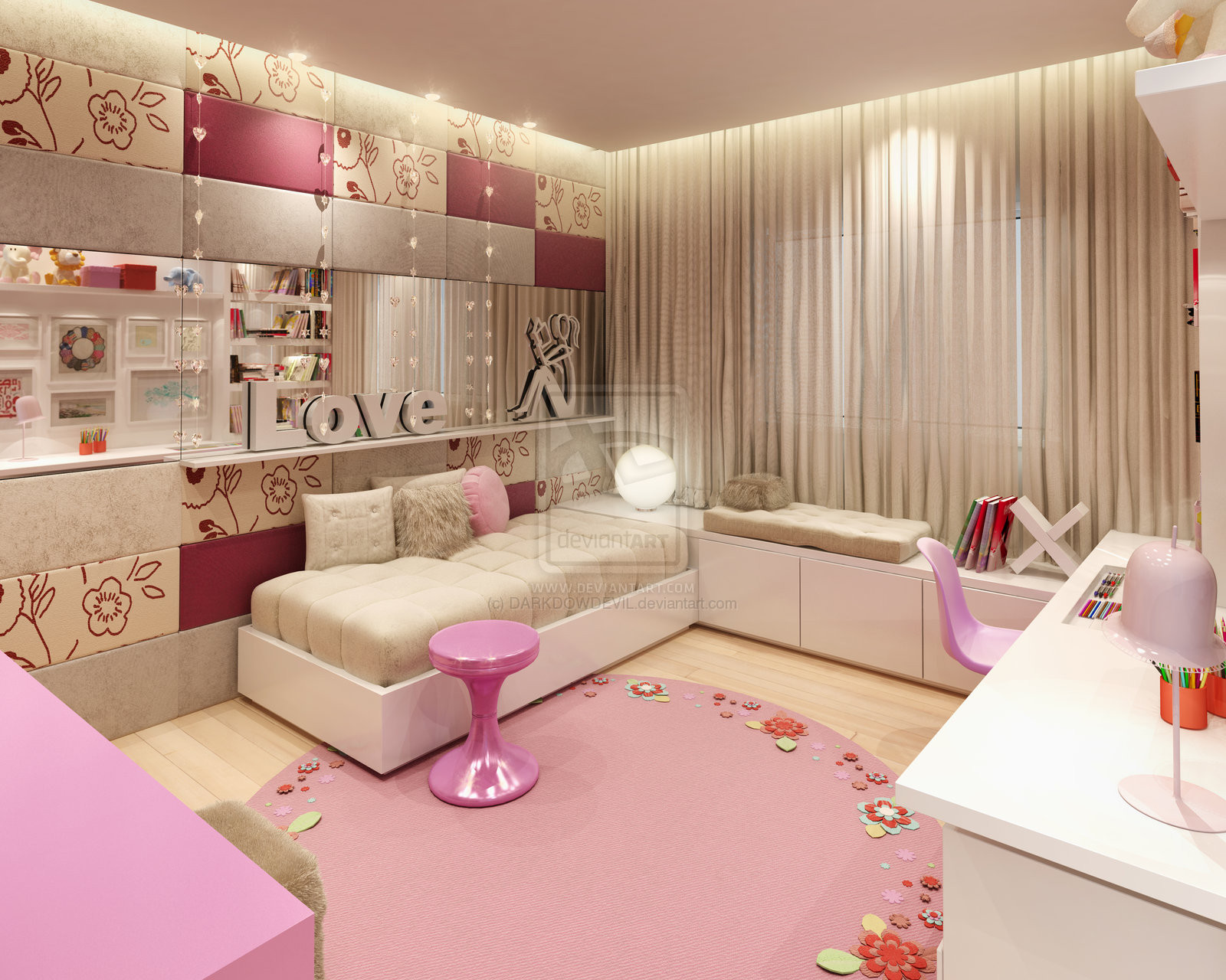 Cute Girl Bedroom Ideas
 Girly Bedroom Design Ideas Wonderful
