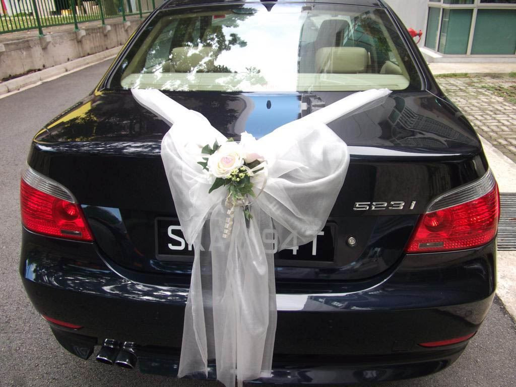 Decorate Wedding Car
 BMW 523i Saloon Wedding Car Decorations
