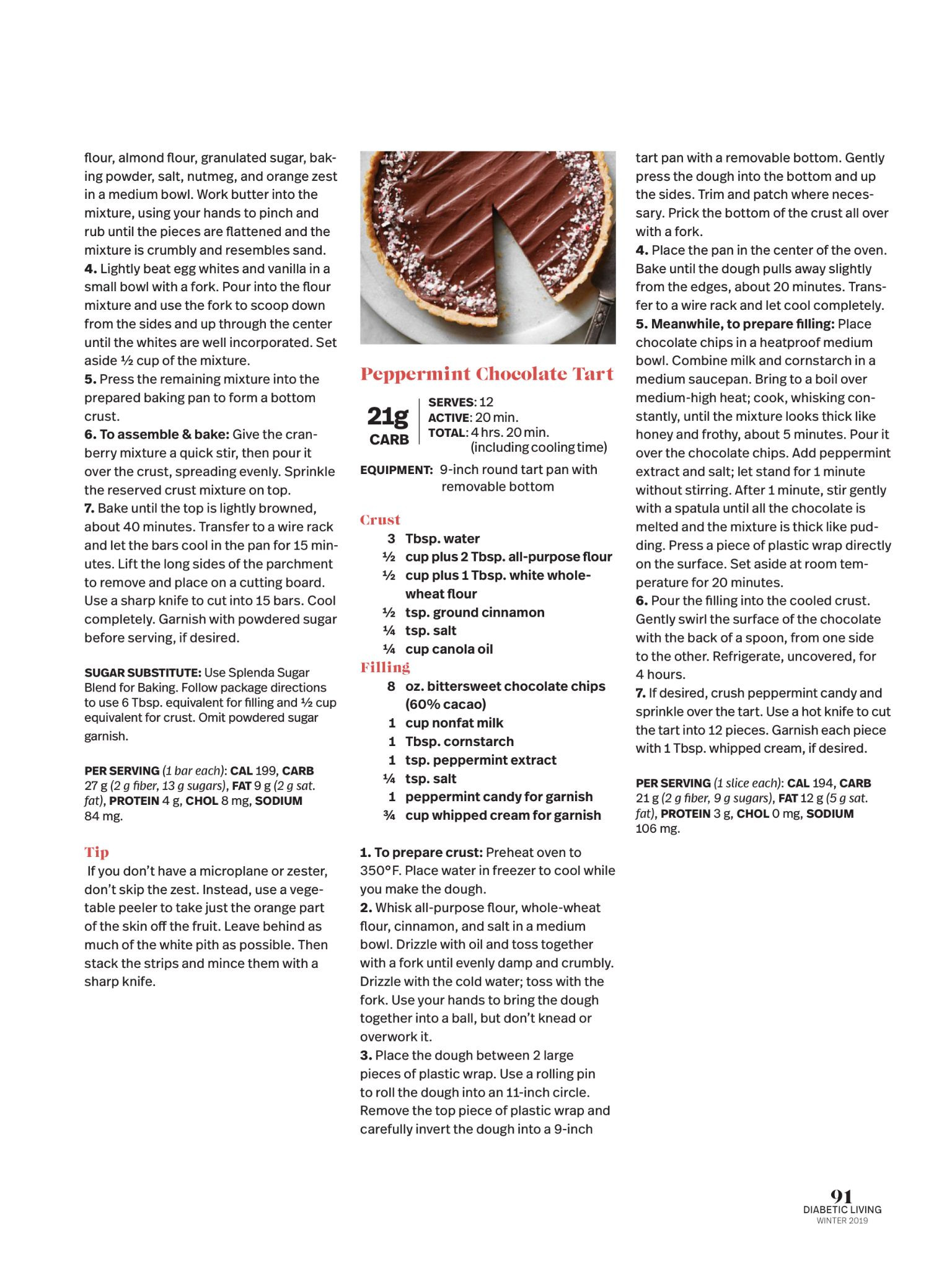 Diabetic Living Magazine Recipes
 "Recipes" from Diabetic Living Magazine Winter 2018 Read