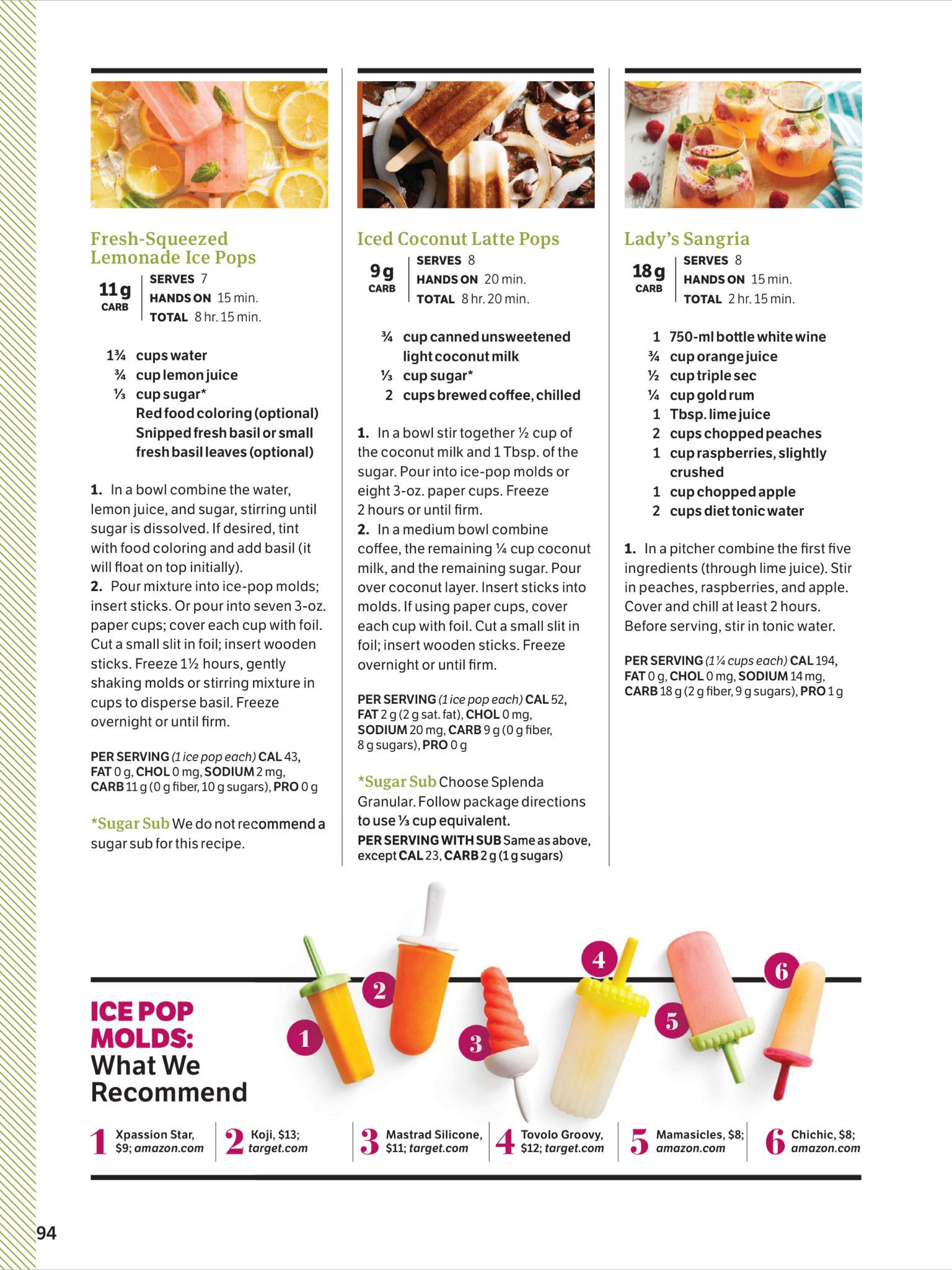 Diabetic Living Magazine Recipes
 "Diabetic Living Summer Recipes" from Diabetic Living