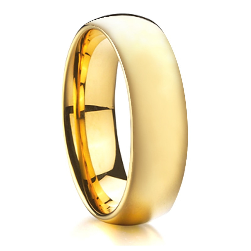 Discount Wedding Rings
 Gold Color Wedding Band Tungsten Ring Men discount cheap