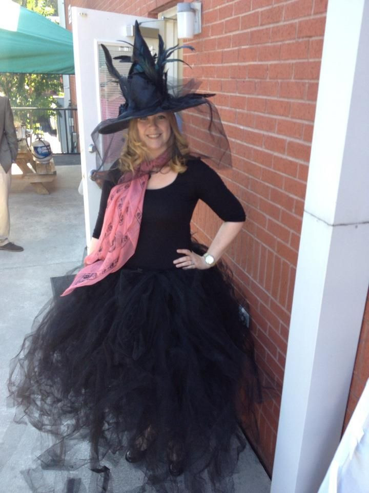 DIY Adult Witch Costume
 This is a DIY adult tutu I took 40 yards of tulle and cut