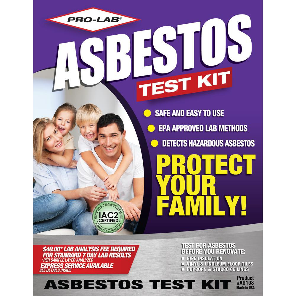 DIY Asbestos Testing Kit
 PRO LAB Asbestos Test Kit AS108 The Home Depot