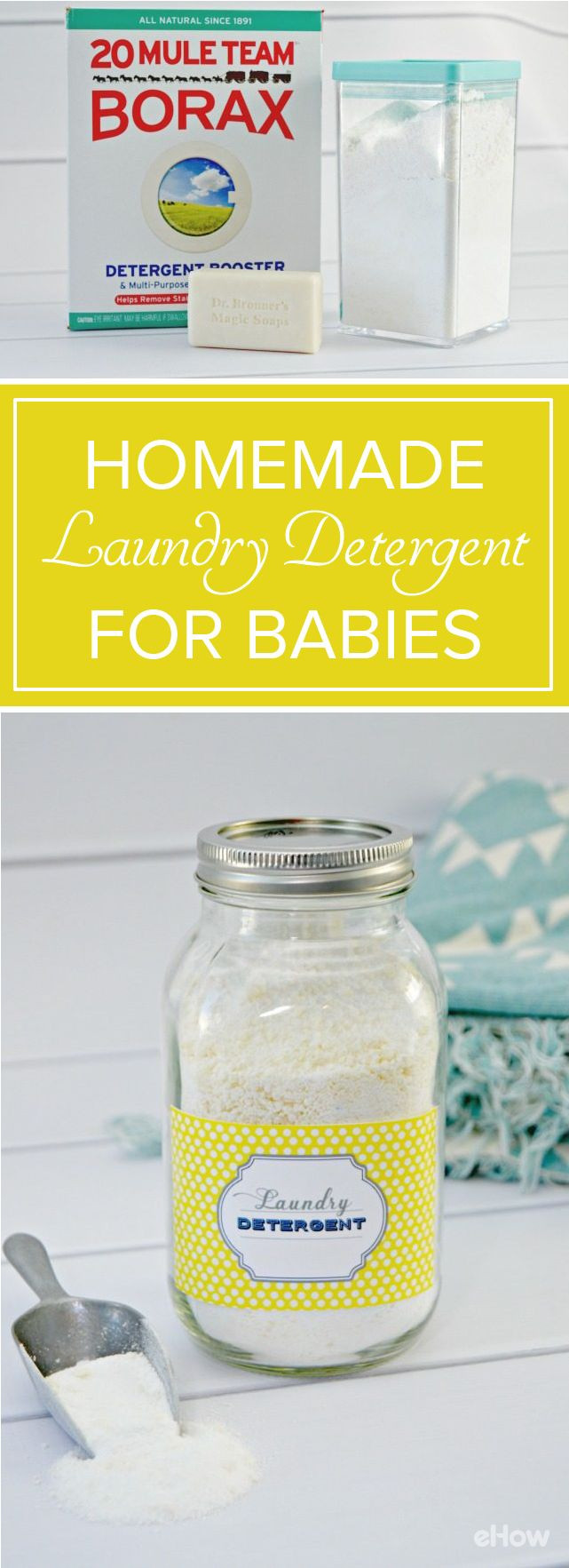 Diy Baby Laundry Detergent
 Babies have sensitive skin and require mild laundry