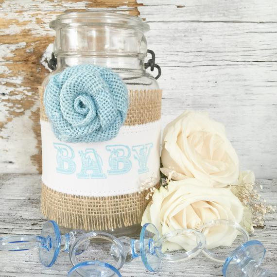 DIY Baby Shower Centerpieces For Boy
 Baby Boy Baby Shower Ideas DIY Shabby Chic by