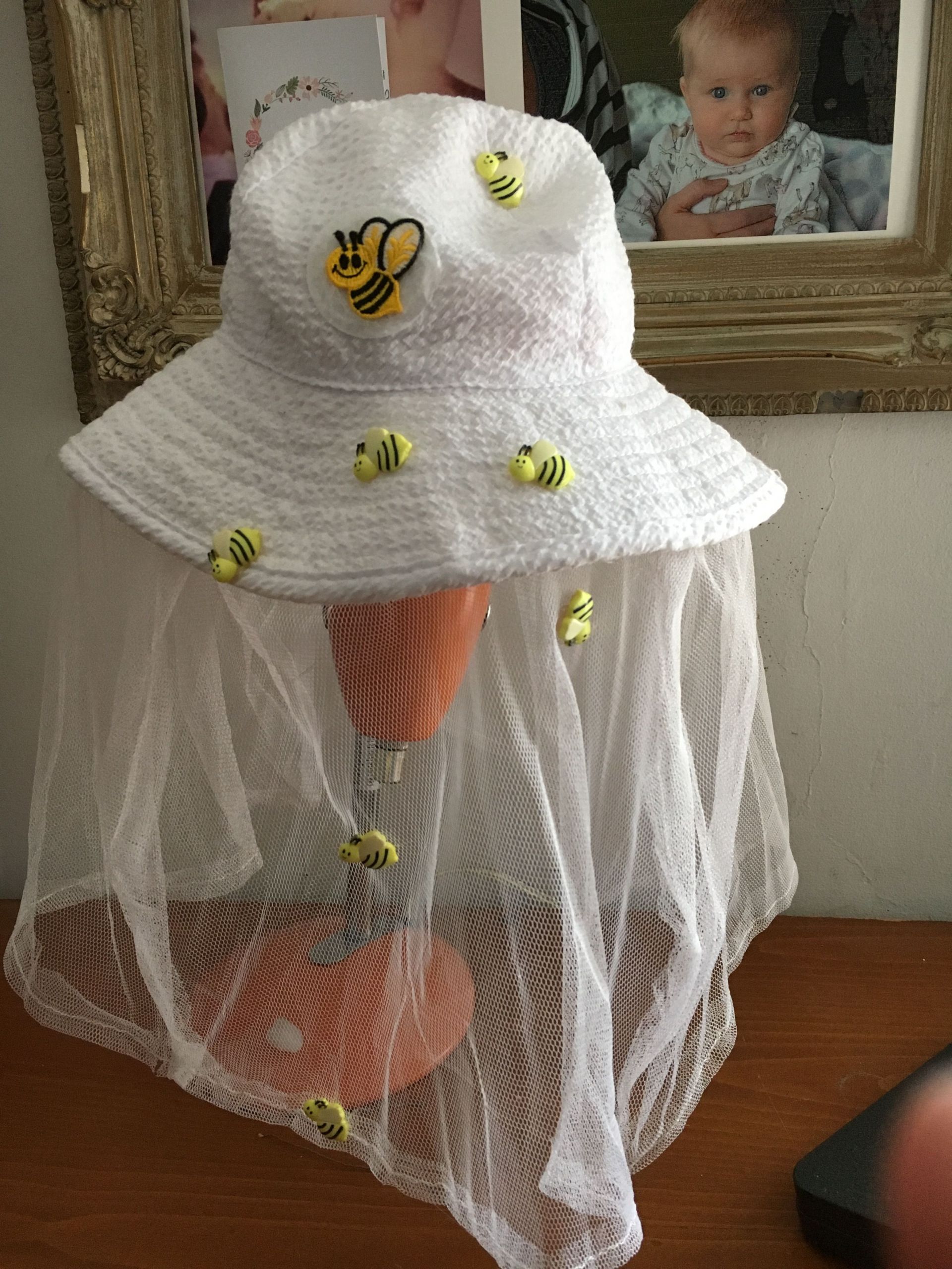 DIY Beekeeper Costume
 Bee keeper hat