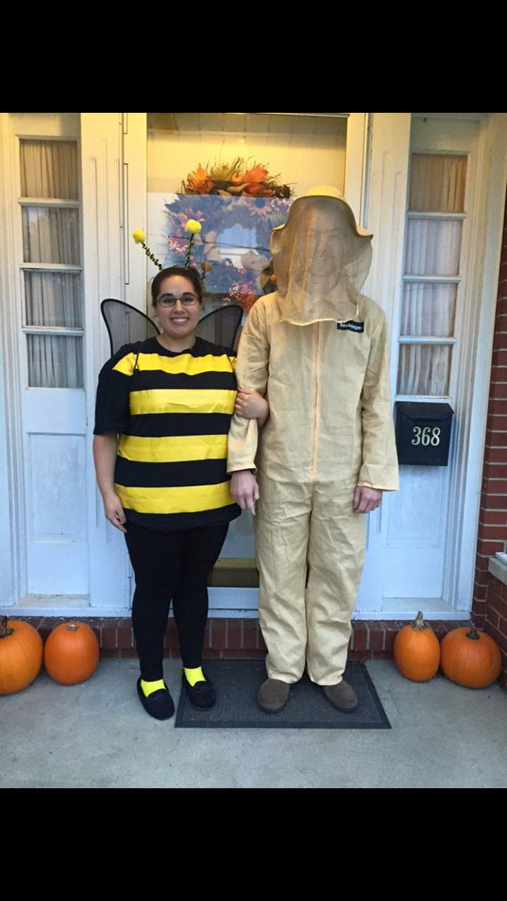 DIY Beekeeper Costume
 DIY Couple Bumblebee and Bee Keeper costume emlove123