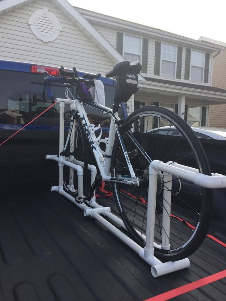 DIY Bike Rack Pvc
 bike rack made out of PVC for truck