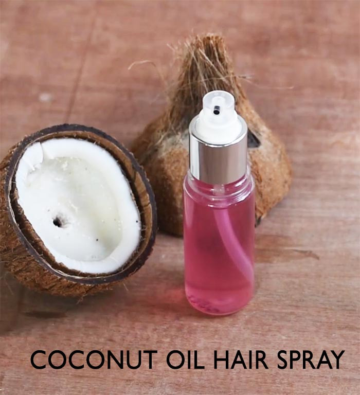 DIY Coconut Oil Hair Spray
 OVERNIGHT COCONUT OIL HAIR SPRAY