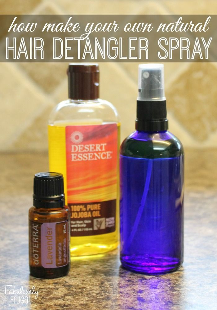 DIY Coconut Oil Hair Spray
 Natural DIY Hair Detangling Spray with Coconut Oil