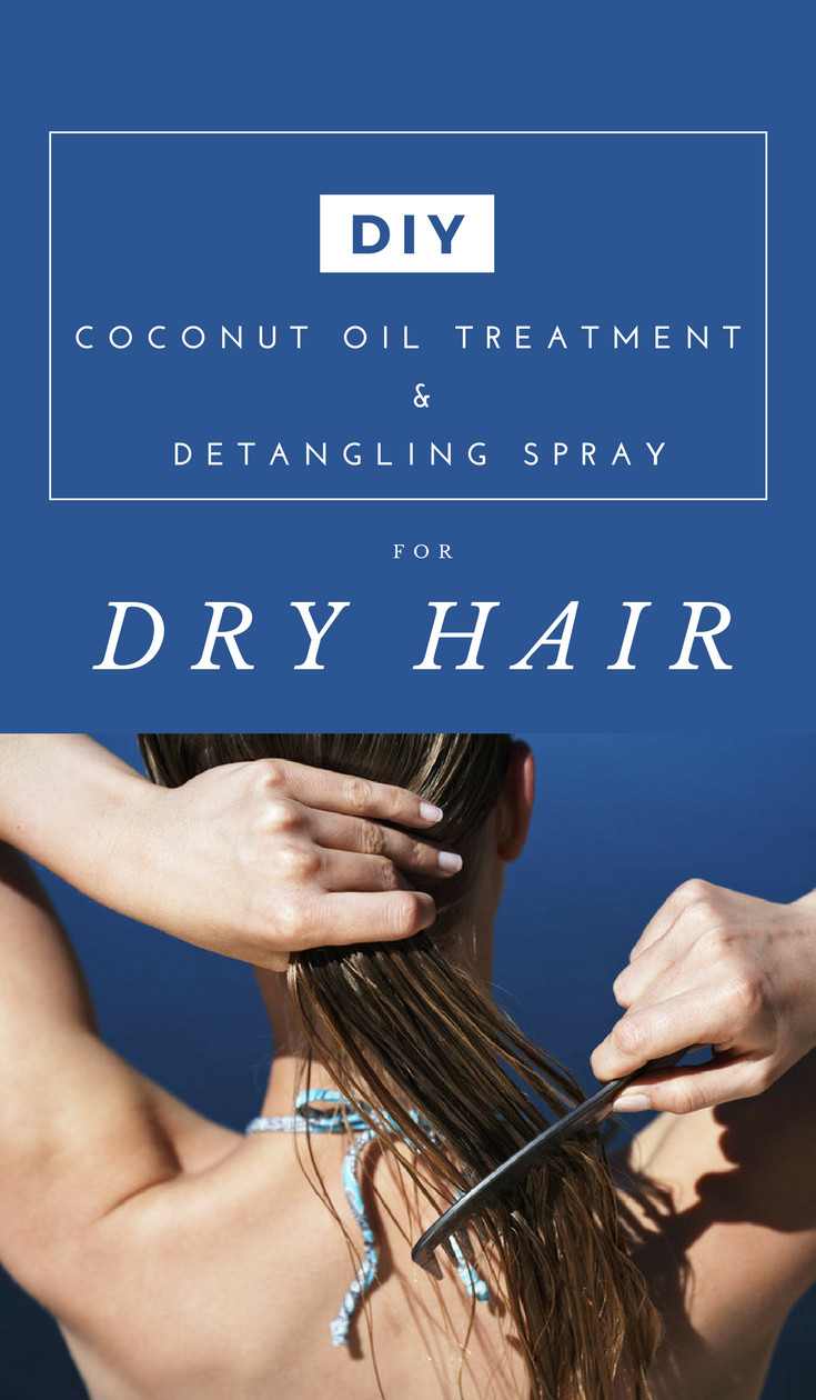 DIY Coconut Oil Hair Spray
 DIY Coconut Oil Treatment & Detangling Spray For Dry Hair