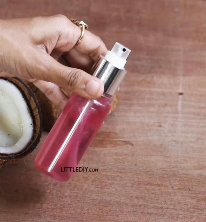 DIY Coconut Oil Hair Spray
 COCONUT OIL HAIR SPRAY LITTLE DIY