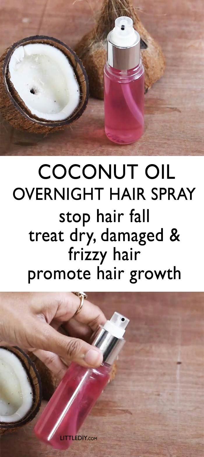 DIY Coconut Oil Hair Spray
 COCONUT OIL HAIR SPRAY
