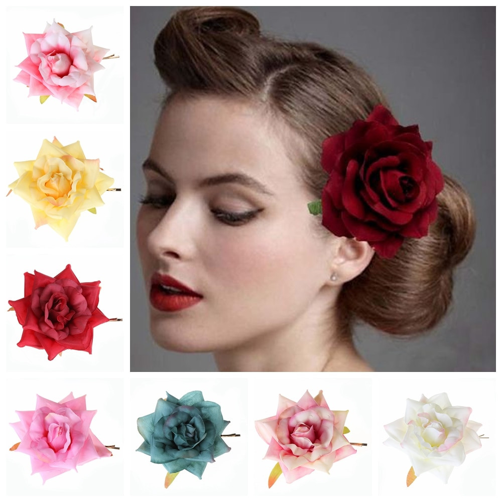 DIY Flower Hair Clip
 2019 New DIY Rose Flower Hair Clips For Women Girl