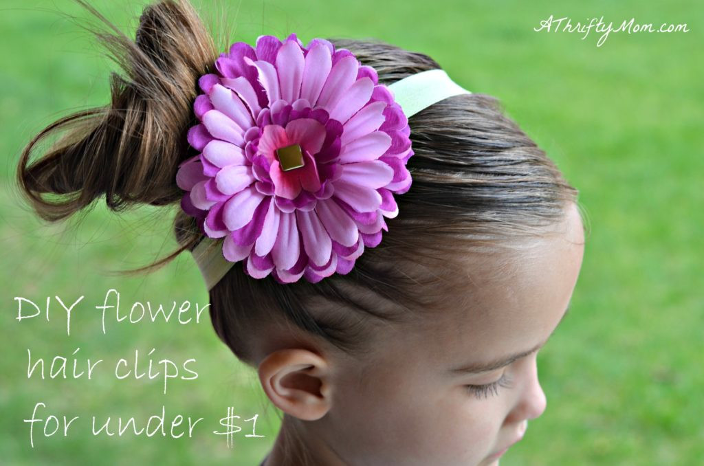 DIY Flower Hair Clip
 DIY Flower Hair Clips for Under $1 Money Saving Fashion