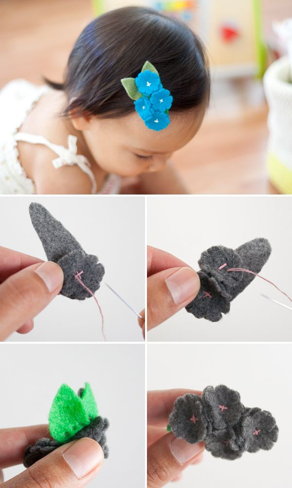 DIY Flower Hair Clip
 162 best images about DIY Flowers and Hair Accessories on