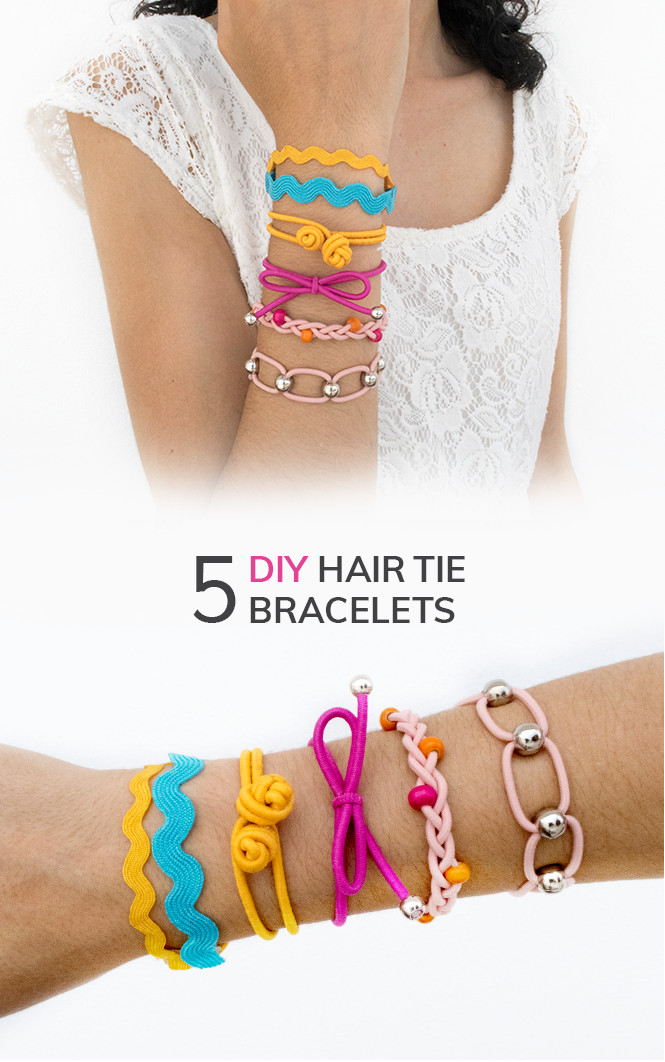DIY Hair Tie Bracelet
 5 fab DIY Hair Tie Bracelets