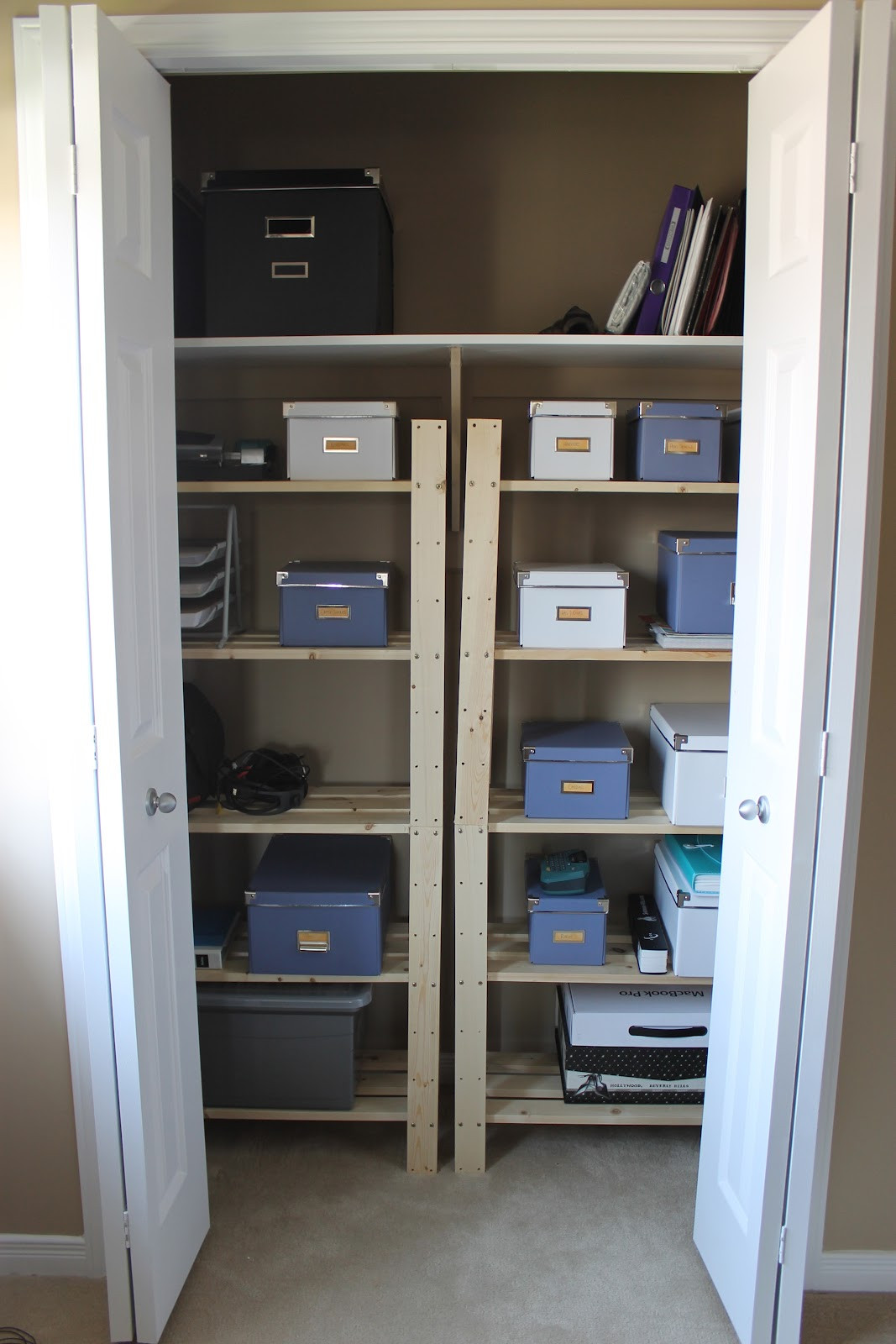 DIY Home Office Organization
 KM Decor DIY Home fice Closet Organization