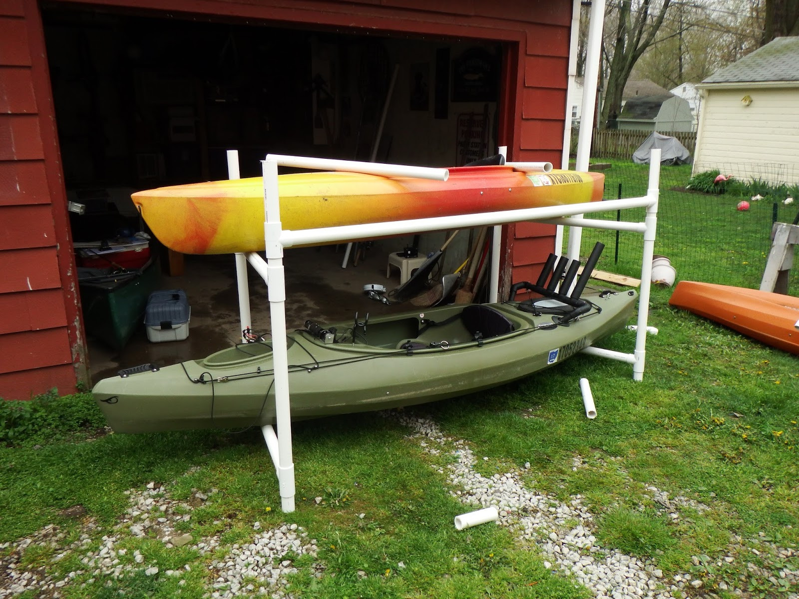 DIY Kayak Rack Pvc
 The Northern Spike DIY Kayak Storage Rack