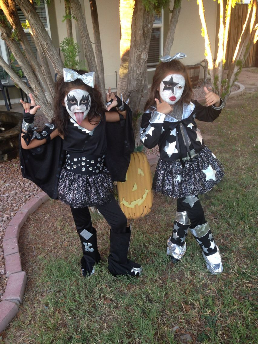 DIY Kiss Costumes
 Kids halloween kiss costume Russell Simmons and Paul