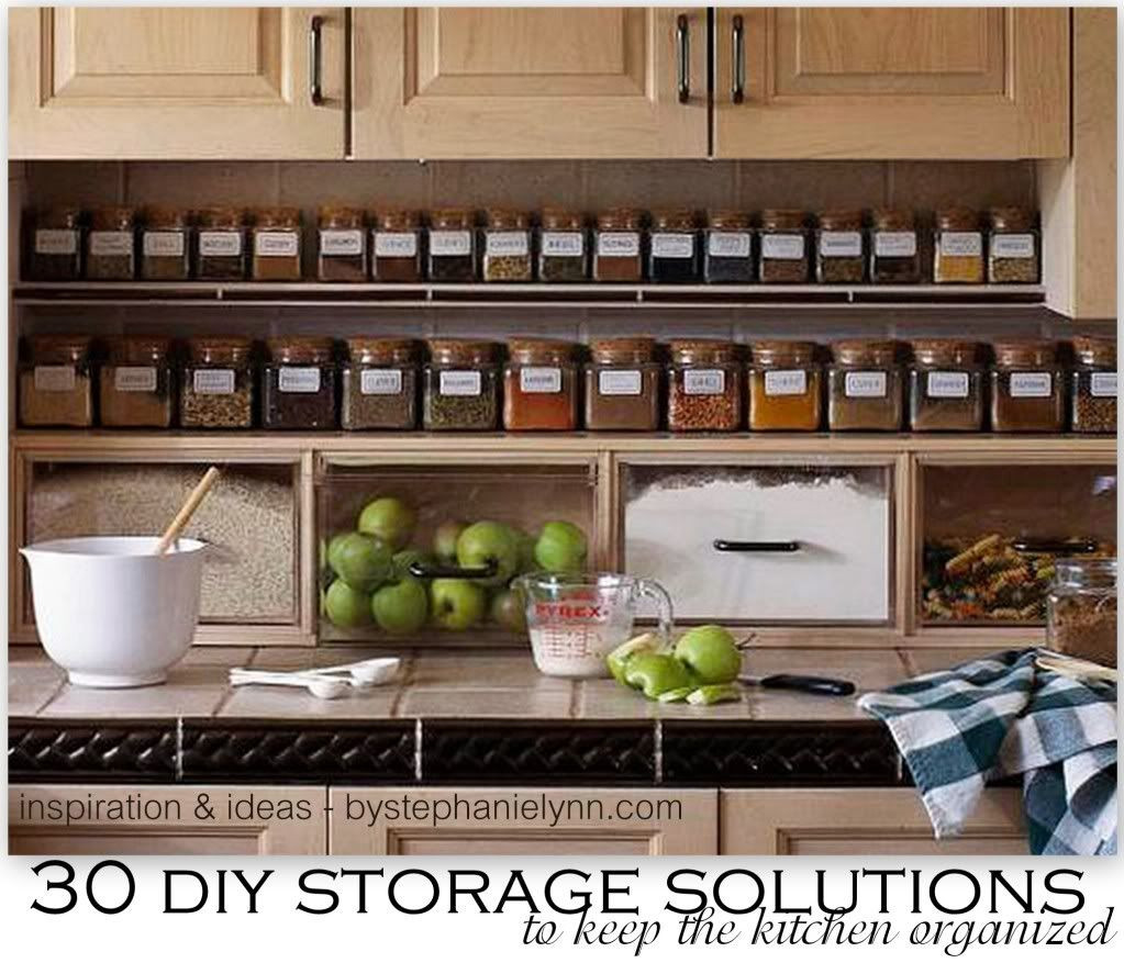 DIY Kitchen Organizer Ideas
 30 DIY Storage Solutions to Keep the Kitchen Organized