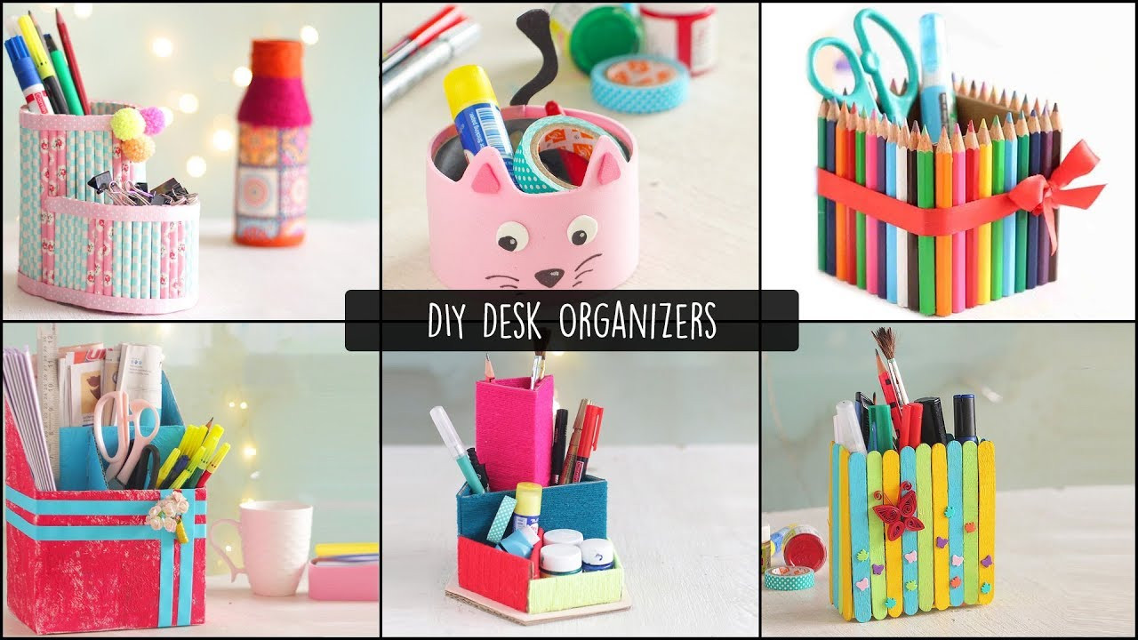 DIY Office Organizer
 6 Easy DIY Desk Organizers