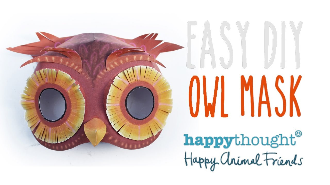 DIY Owl Mask
 Try our easy homemade owl mask template and be an owl in 5