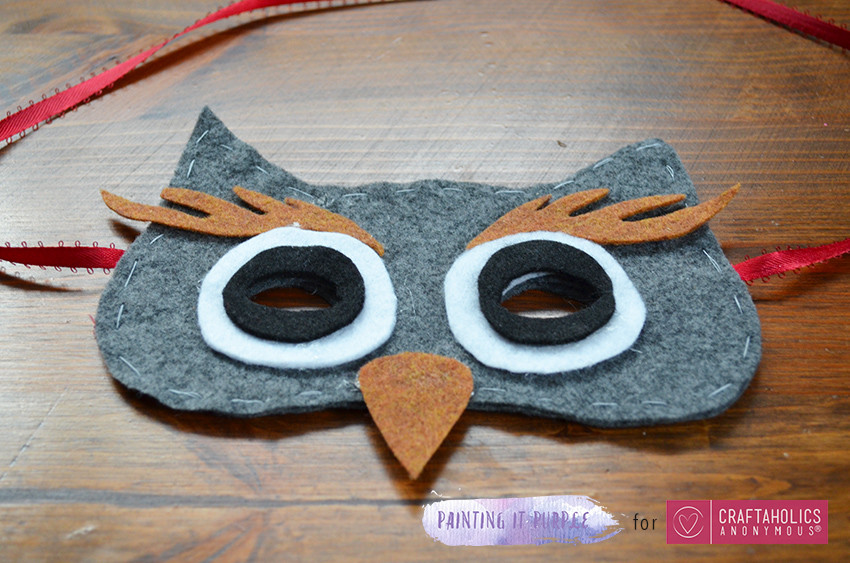 DIY Owl Mask
 Craftaholics Anonymous
