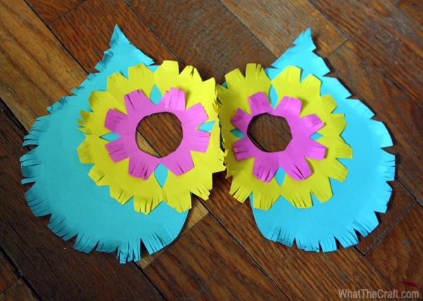 DIY Owl Mask
 How to Make a Paper Owl Mask – WhatTheCraft
