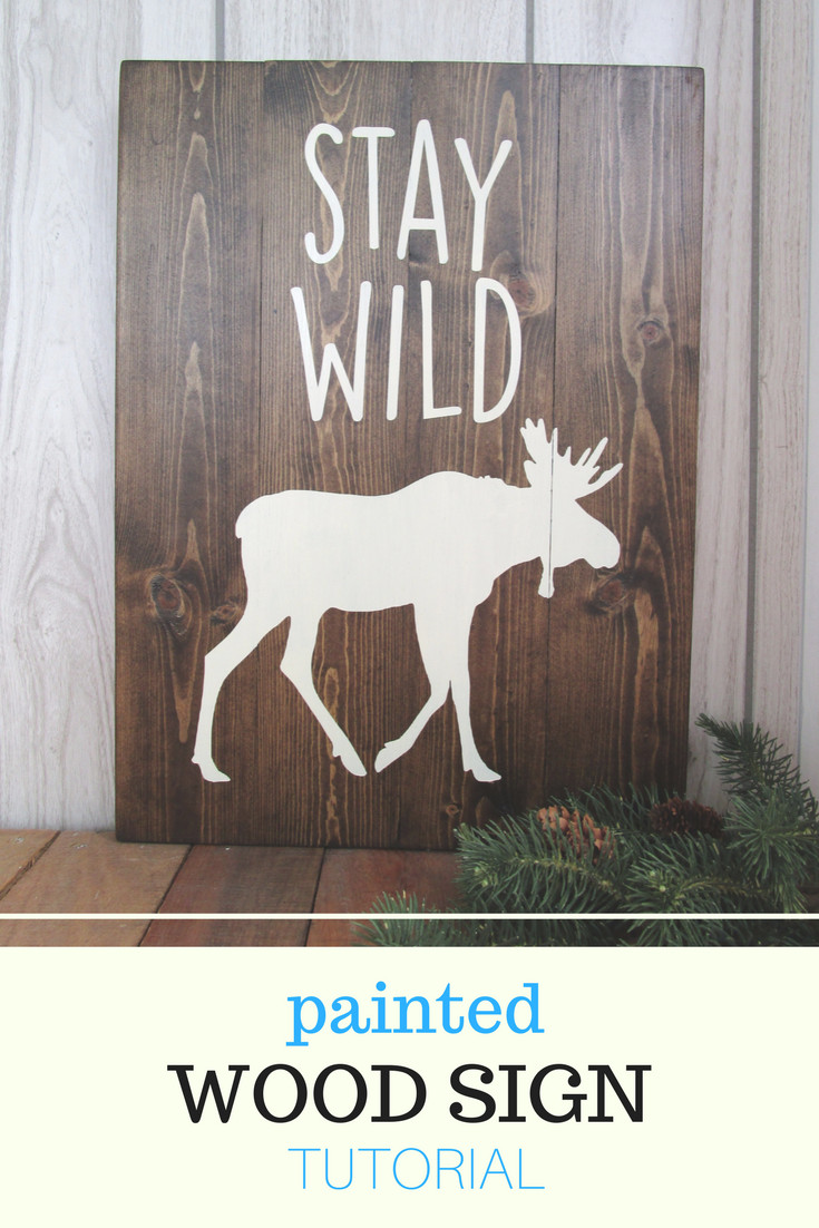 DIY Painted Wooden Signs
 Northwoods Attic DIY Painted Wood Sign Tutorial