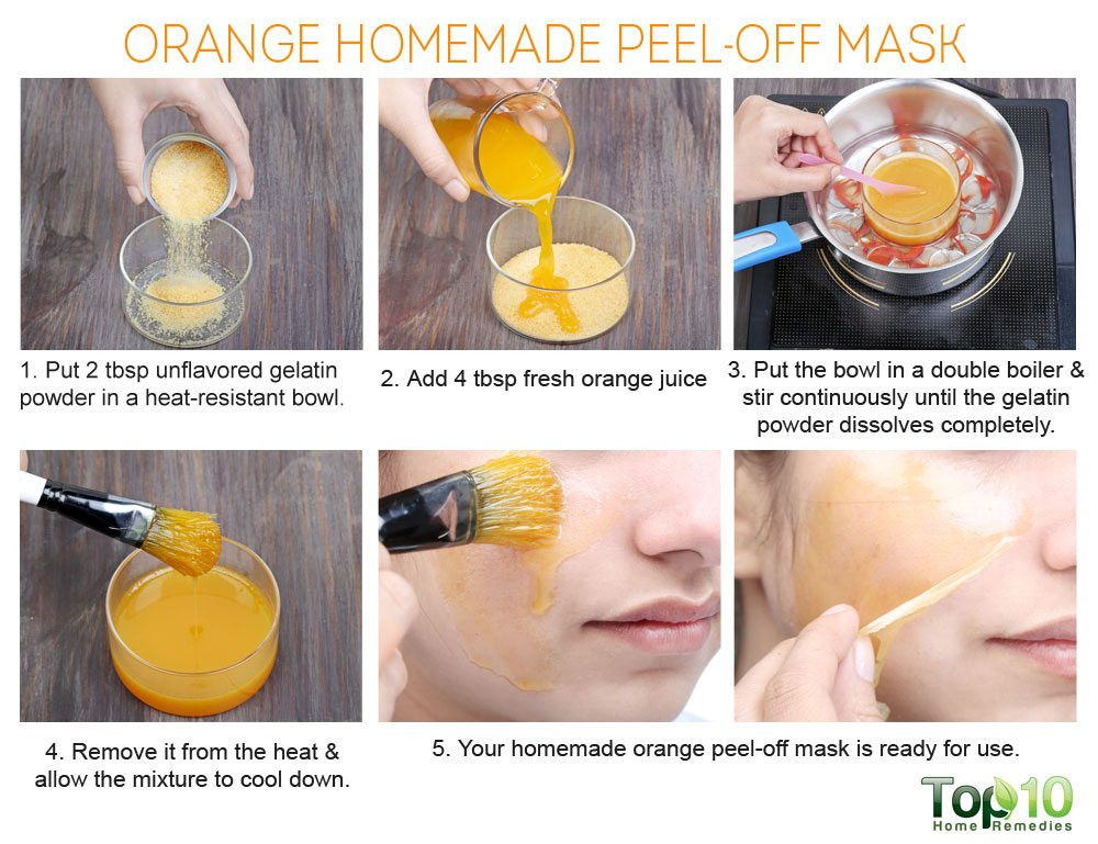 DIY Peel Off Face Mask With Gelatin
 41 DIY Peel off Face Masks for Acne Blackheads and