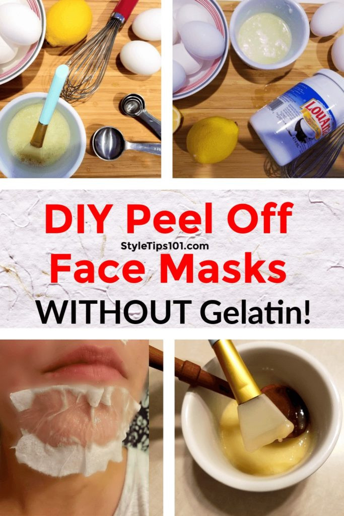 DIY Peel Off Face Mask With Gelatin
 DIY Peel f Face Mask Without Gelatin