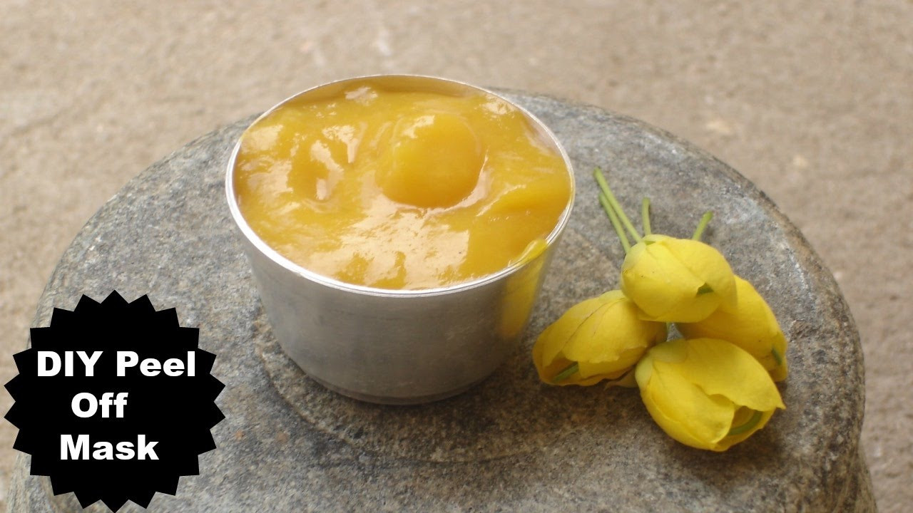 DIY Peel Off Face Mask With Gelatin
 Natural DIY Blackhead Removal Peel f Face Mask Using