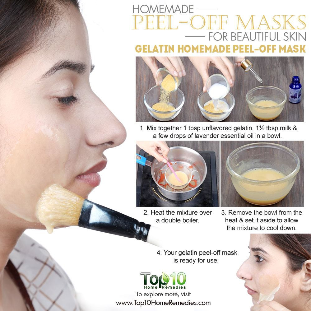 DIY Peel Off Face Mask With Gelatin
 Homemade Peel f Masks for Glowing Spotless Skin