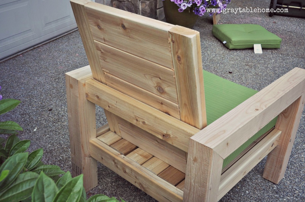 DIY Recliner Plans
 DIY Modern Rustic Outdoor Chair