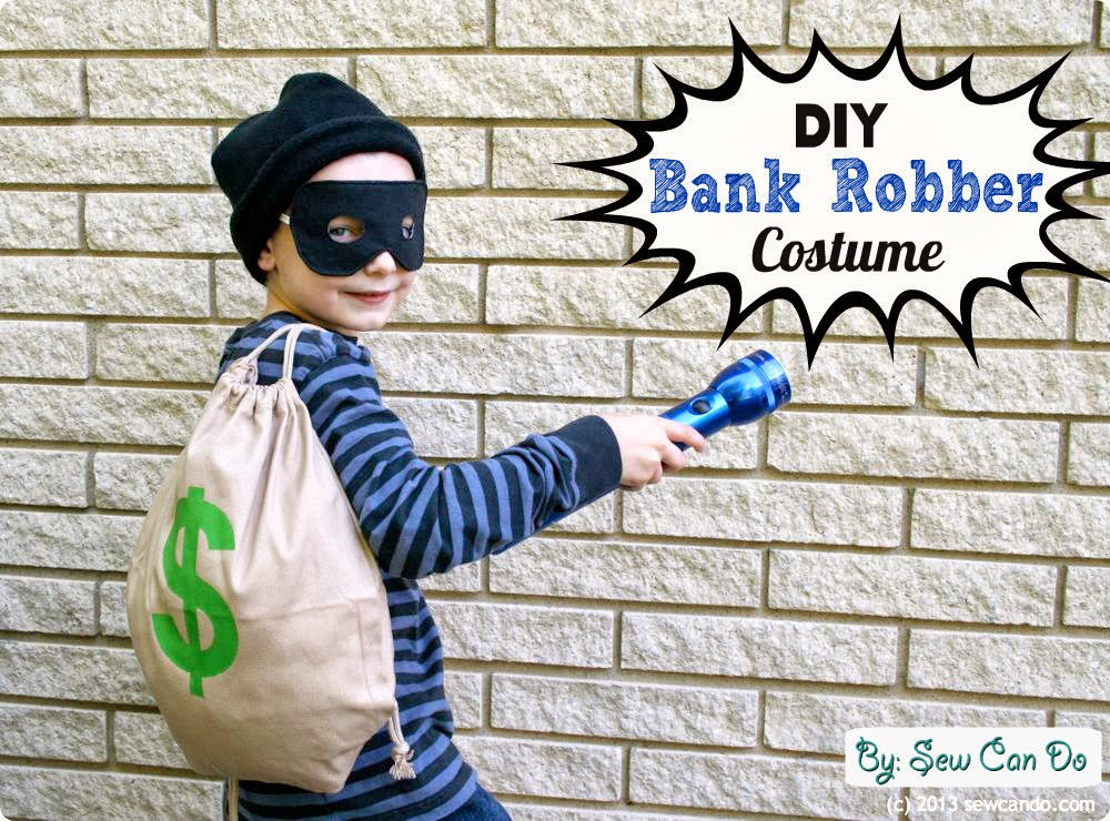 DIY Robber Mask
 Sew Can Do Easy DIY Costumes Old Time Bank Robber & BOO