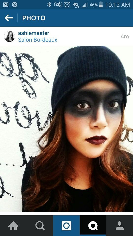 DIY Robber Mask
 Robber mask makeup halloweenmakeup