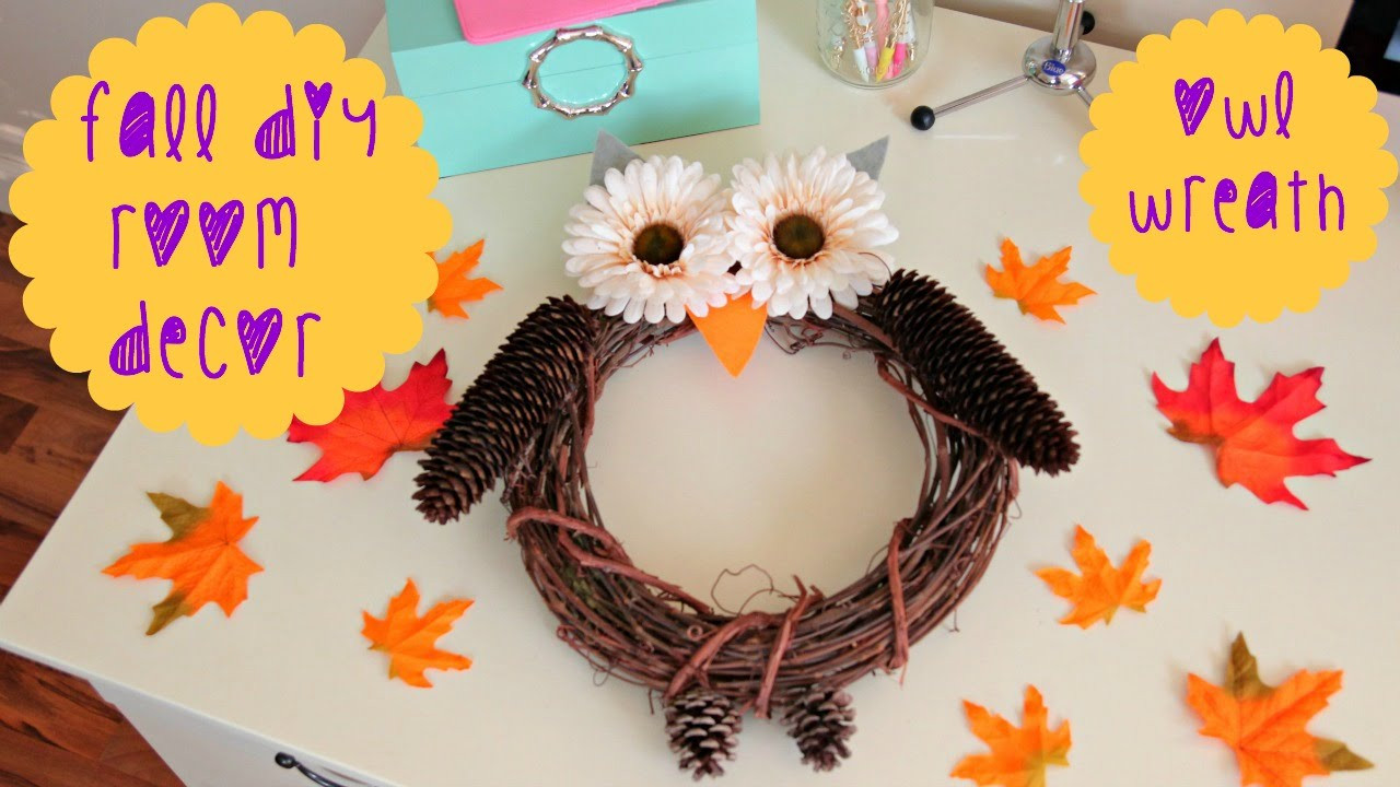 DIY Room Decor For Fall
 DIY Fall Room Decor Owl Wreath