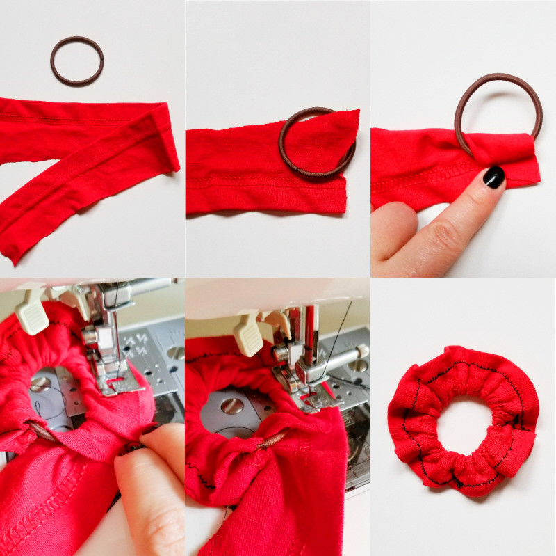 DIY Scrunchie With Hair Tie
 Super Simple DIY Scrunchies Confessions of a Refashionista