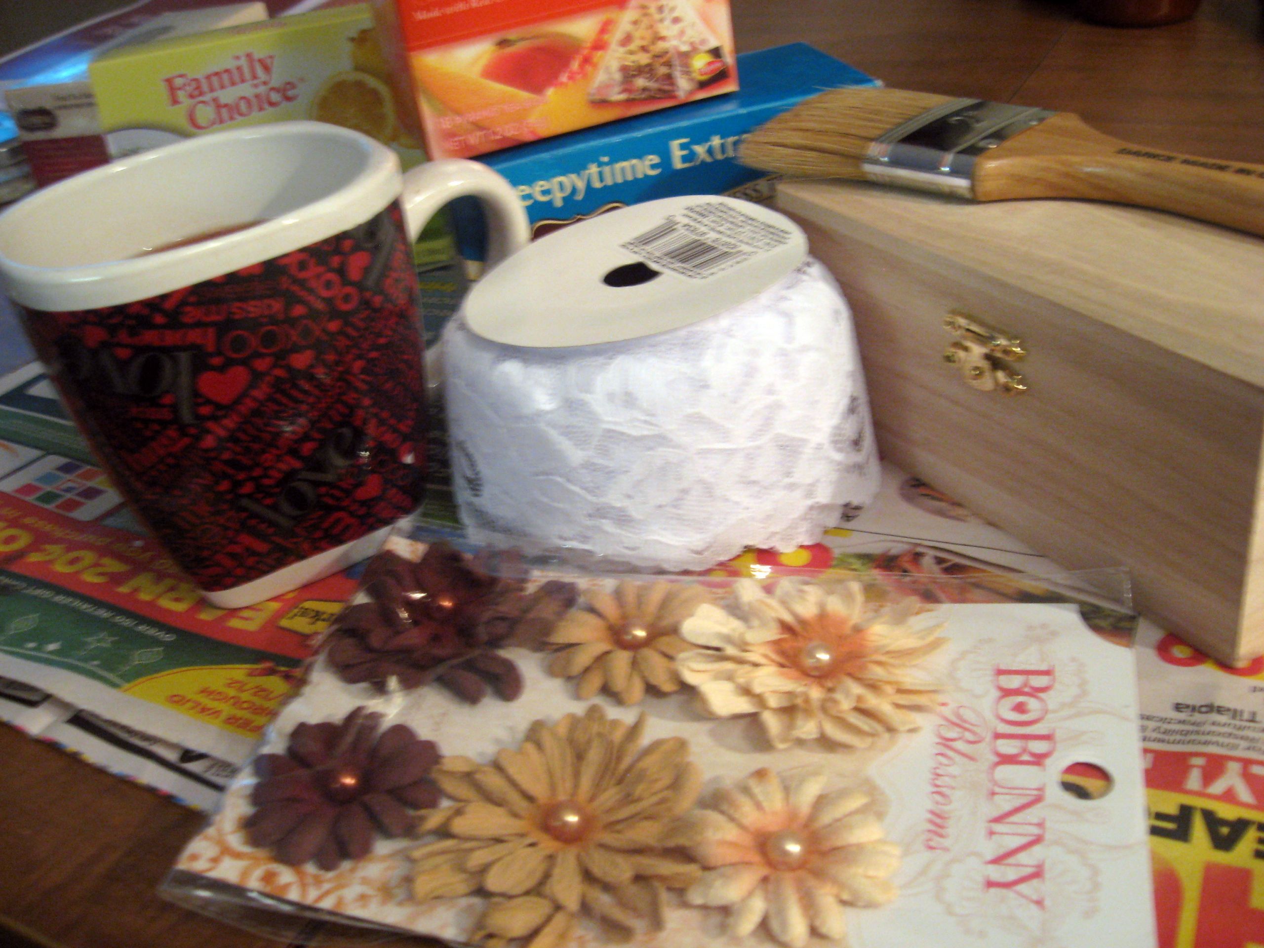 DIY Tea Box
 DIY Tea Stained Tea Box